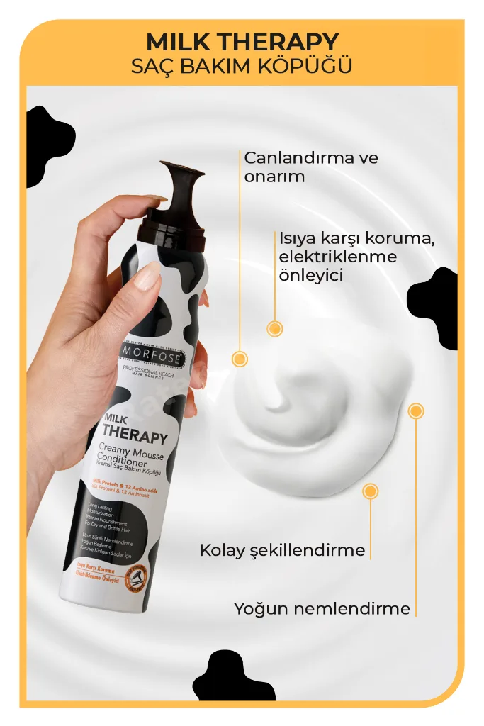 Milk Therapy Köpük 200 ml - Kolay Şekillendirme, Nemlendirme