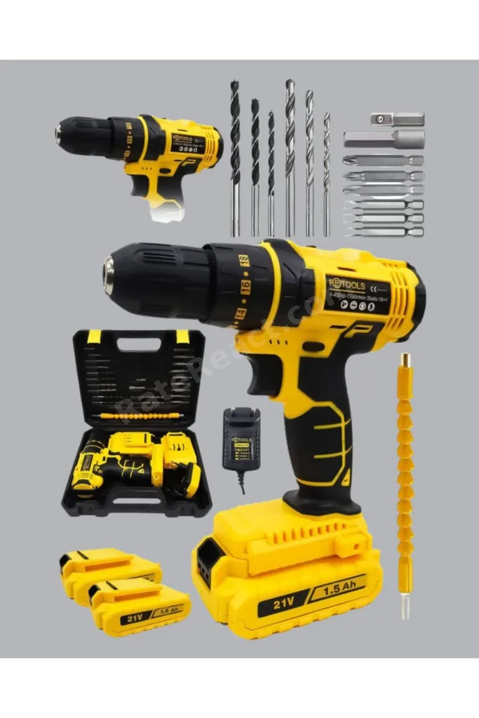 12V Akülü Matkap | 20-30 Nm Tork, Çift Hız Ayarı ve LED Işık