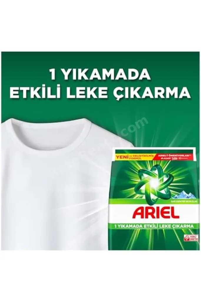TTKTEKNOLOJİ Ariel Dağ Esintisi 1,5 Kg Hızlı Çözünme Toz Çamaşır Deterjanı TTKTEKNOLOJİ 2026 395519