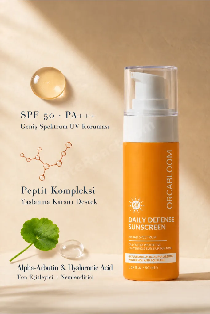 Daily Defense Yüz Güneş Kremi SPF50 Leke Karşıtı, 50 ml