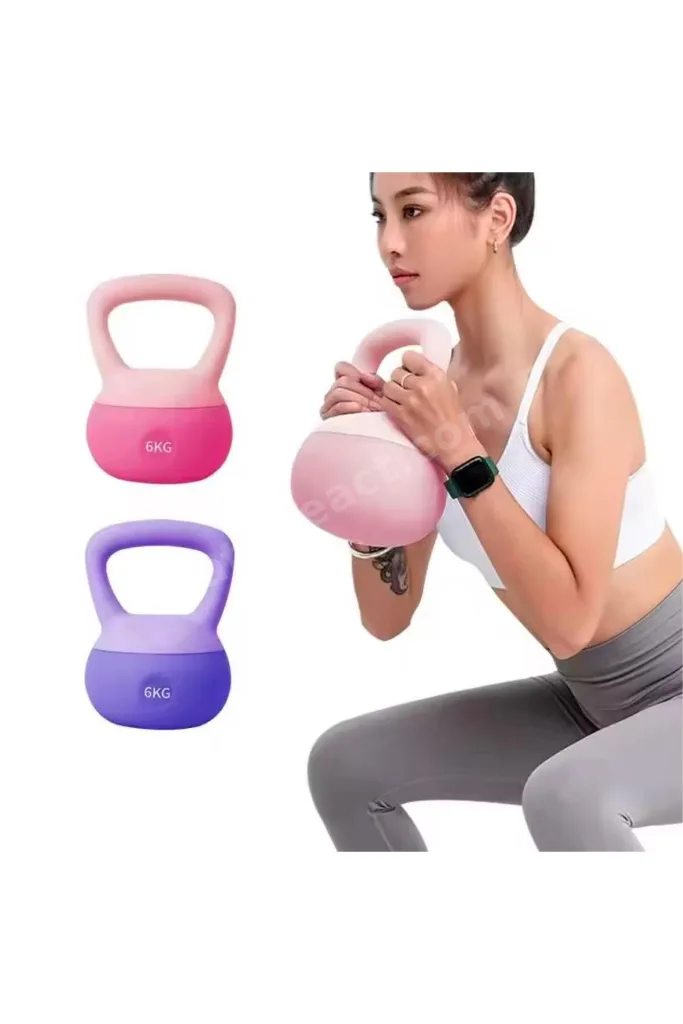 5 Kg Soft Kettlebell Yumuşak Tabanlı Metal Kumlu Ses Yapmaz Darbeye Dayanıklı