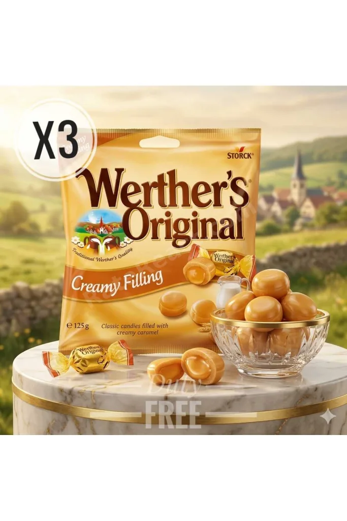 Creamy Filling hard caramels125g (3ADET)