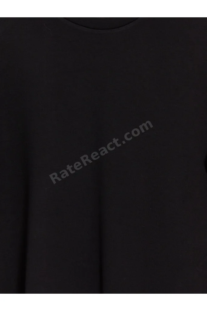 Siyah Soft Touch Oversize Kadın Tişört