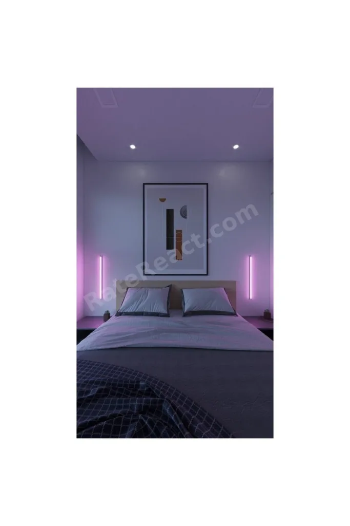 Mini Uzaktan Kumandalı 2'li Led Abajur Gece Lambası Rgb Yuksek Işık Sistemi