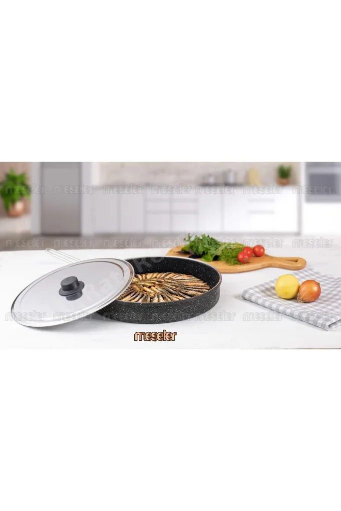 Granit Derin Balık Tavası 32 CM ( GÖZLEME TAVASI + BÖREK TAVASI)