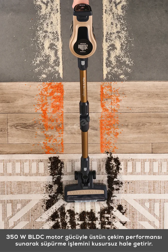 Power Up Pro Dik Süpürge Mineral Gold 350 W