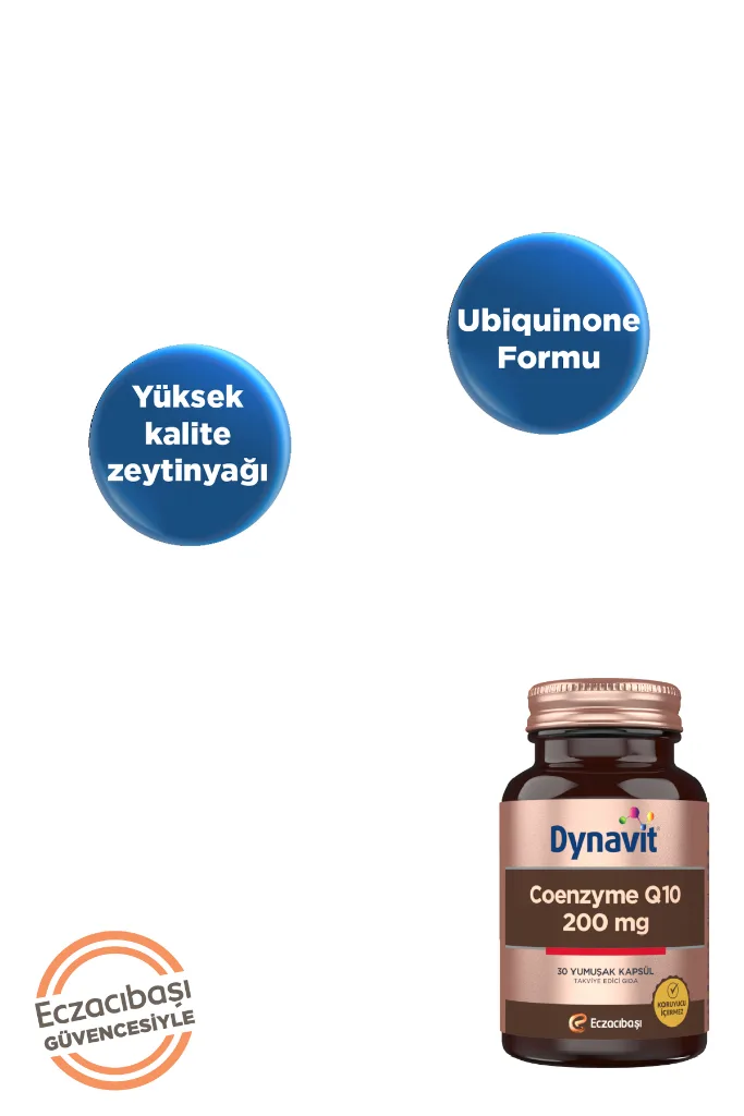 Coenzyme Q10 200 Mg 30 Yumuşak Kapsül - KoenzimQ10 – Ubikinon - Kalp Sağlığı