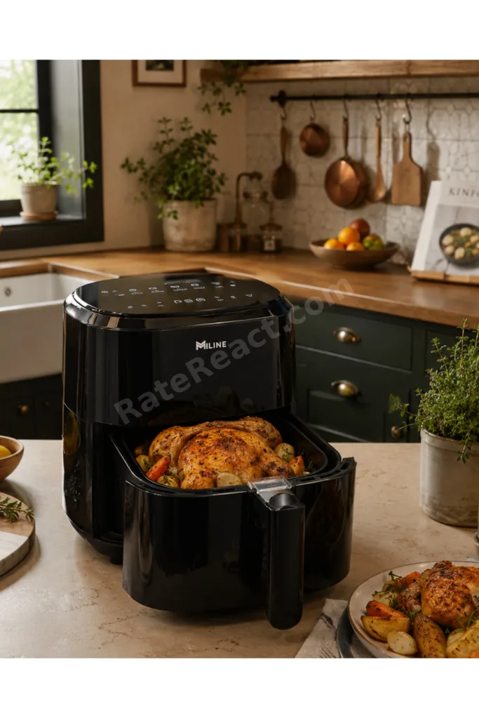 1360W Sıcak Hava Fritözü Dijital 4 Litre Air Fryer Dokunmatik Panel