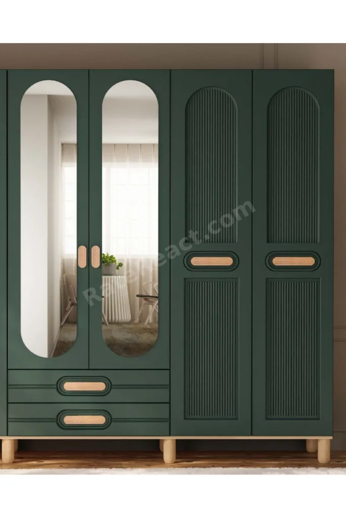 Begonya 6 Kapaklı Gardrop / 6 Kapılı Dolap / Komple MDF / Modern Tasarım