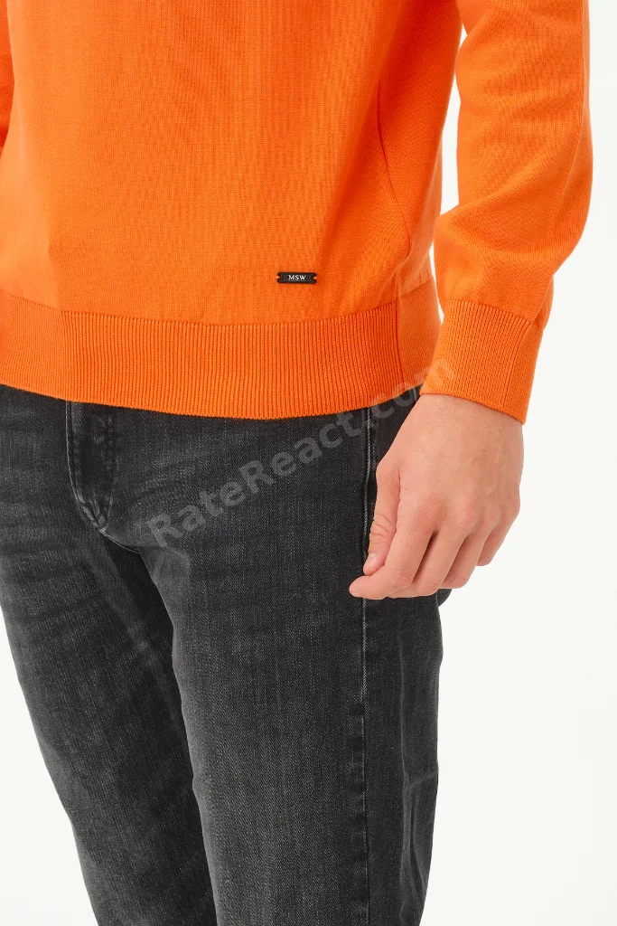 Erkek Uzun Kollu Regular Fit Bisiklet- Sıfır Yaka Triko Kazak Sweatshirt