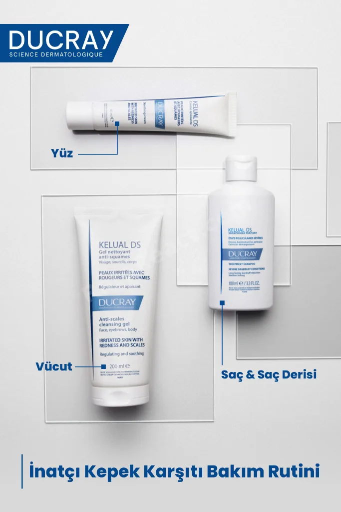Kelual DS İnatçı Kepek Karşıtı Şampuan Kepeğe Karşı Etkili ve Hassas Saç Derisi için 100 ml