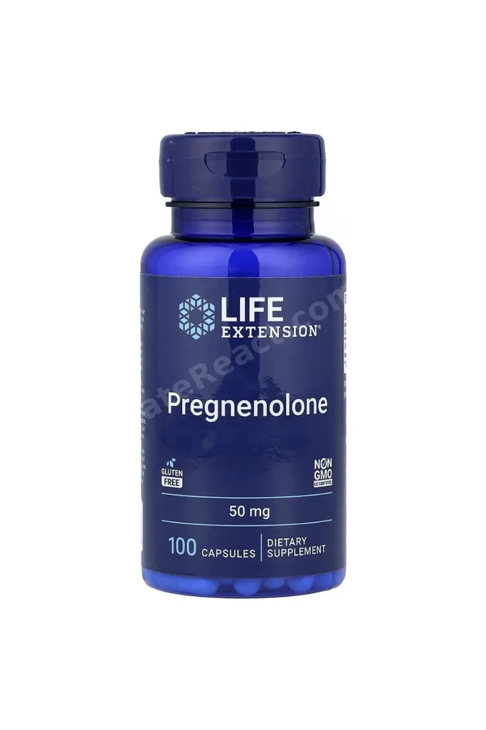 Pregnenolone Brain & Cognitive Memory Health and Brain Plasticity 100 Caps