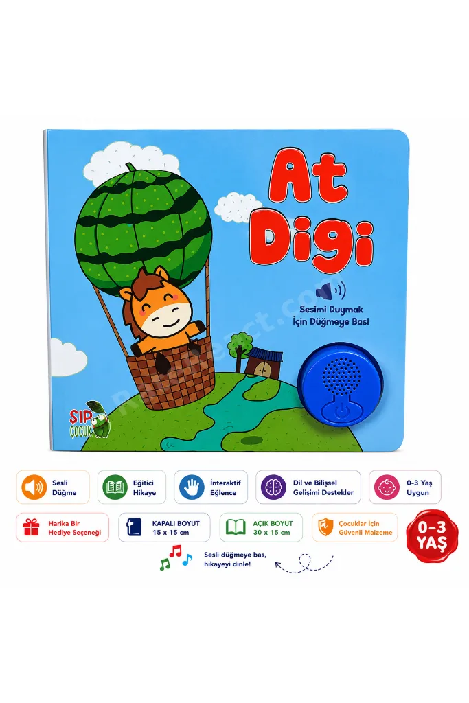 AT DIGI ÇOCUK SESLİ KİTAP EĞİTİCİ HİKAYE KİTABI