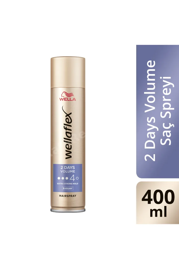 Wellaflex 2 Days Volume 2 Gün Boyunca Hacim Veren Saç Spreyi Extra Strong Hold 400 ML - 4/5 Hold