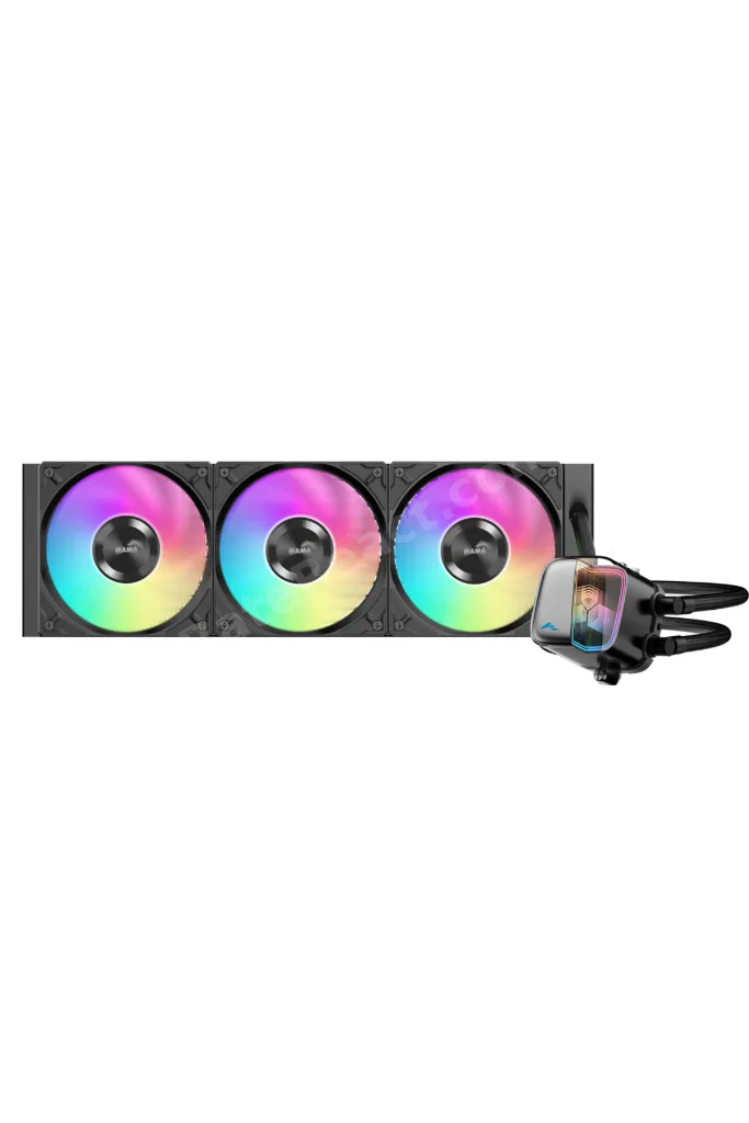L70-360BK, Black, 360mm, 3x120mm ARGB Fan, CPU Sıvı Soğutma