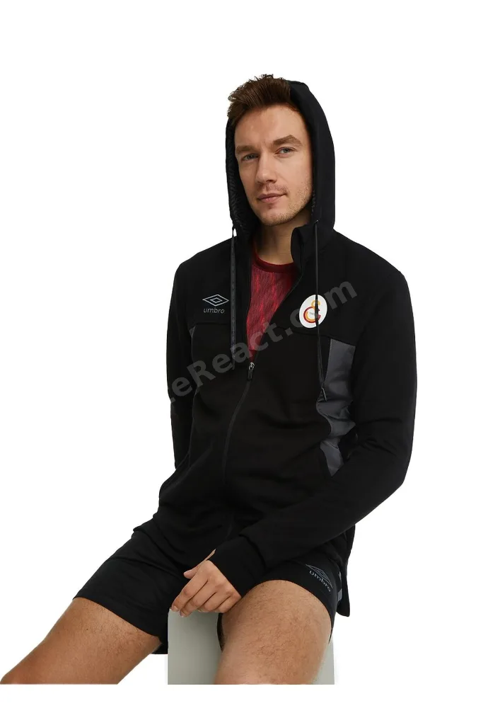 Orijinal Lisanslı Kapüşonlu Siyah Fermuarlı Hoodie Hediyelik Ahşap Kutulu