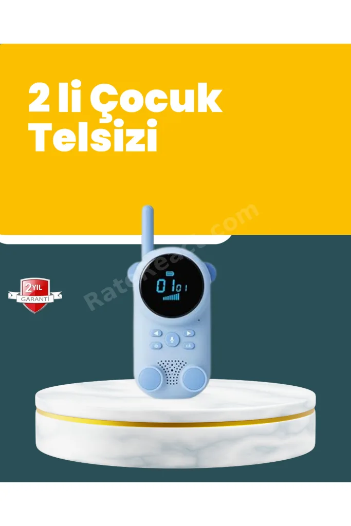 ACONCEPT LCD Ekranlı Çocuk Telsizi – İki Yönlü Ses, 1-3 km (30210) Çekim Mesafesi