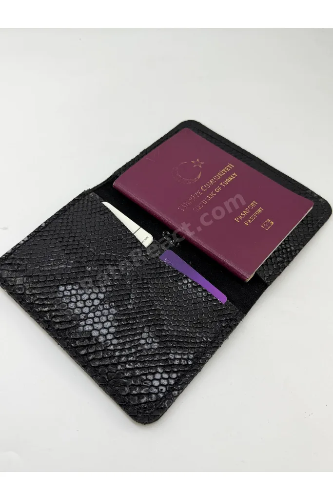 Cow Print Pasaport Kılıfı & Kartlık Unisex Seyehat Cüzdanı