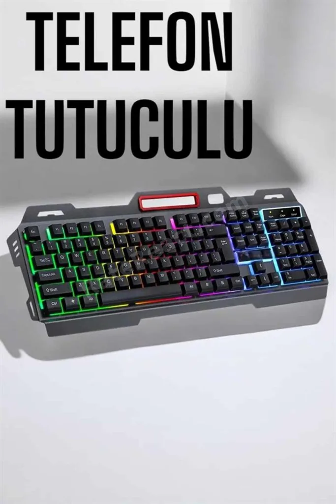 ACONCEPT Led Işıklı Klye Usb Girişli RGB Işıklı Q Klye (03419) Mouse Hediyeli
