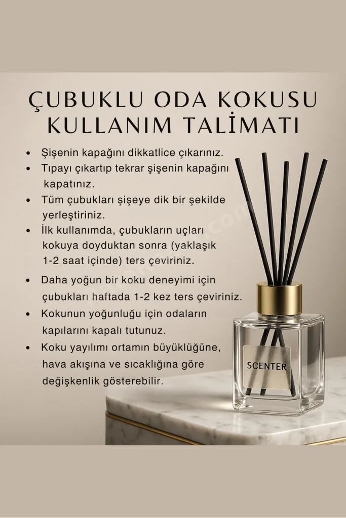 Bebek Pudrası Çubuklu Oda Kokusu