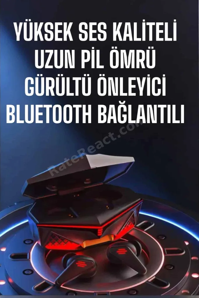 Yeni Nesil Oyuncu Kulaklığı Gürültü Önleyici Uzun Pil Ömrü Bluetooth Bağlantılı