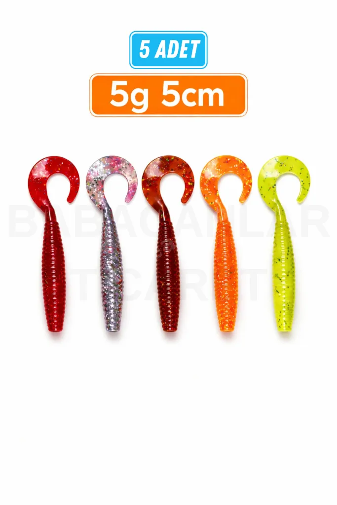 Kıvrak Kuyruk 5 cm 5 gr – Levrek ve Tatlı Su Uyumlu