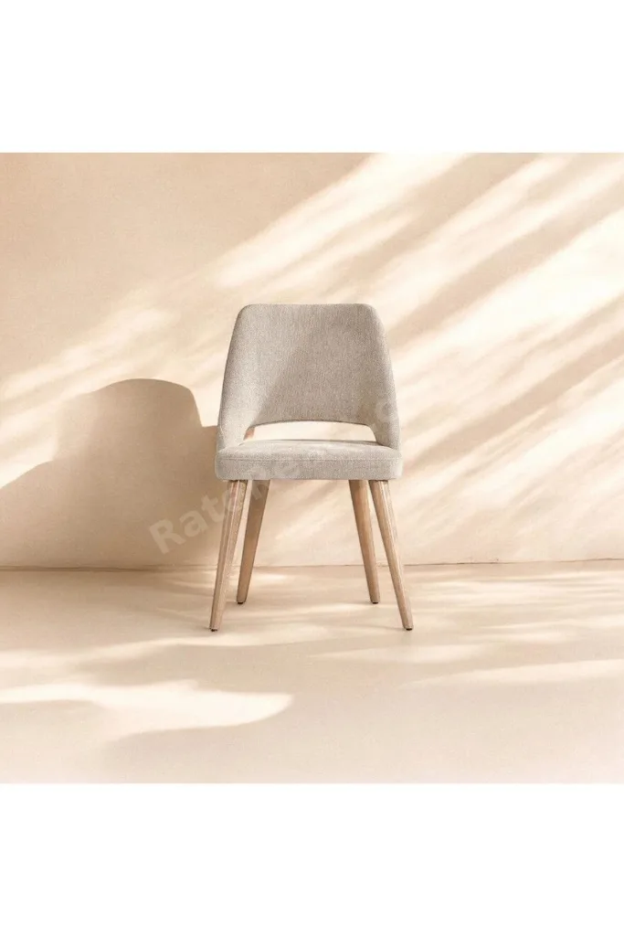 Orin 80x132 Mdf Meşe Masa 4 Krem Sandalye
