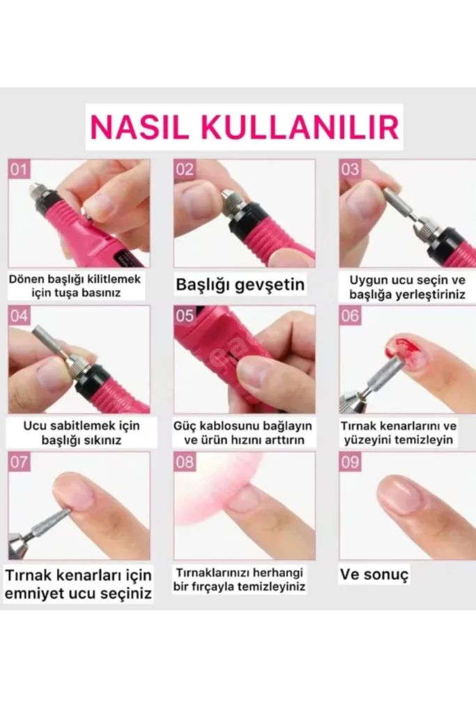 Elektrikli Tırnak Törpüsü Usb Güçlü Manikür Pedikür Aletleri Protez Tırnak Bakım Seti Nasır Törpüsü