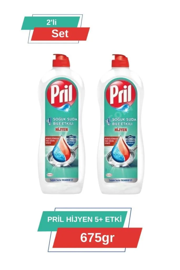 5 Etkili Bulaşık Deterjanı 675 gr x2 | Hijyenik Güç, Parlatıcı, Ferah Kokulu Seri