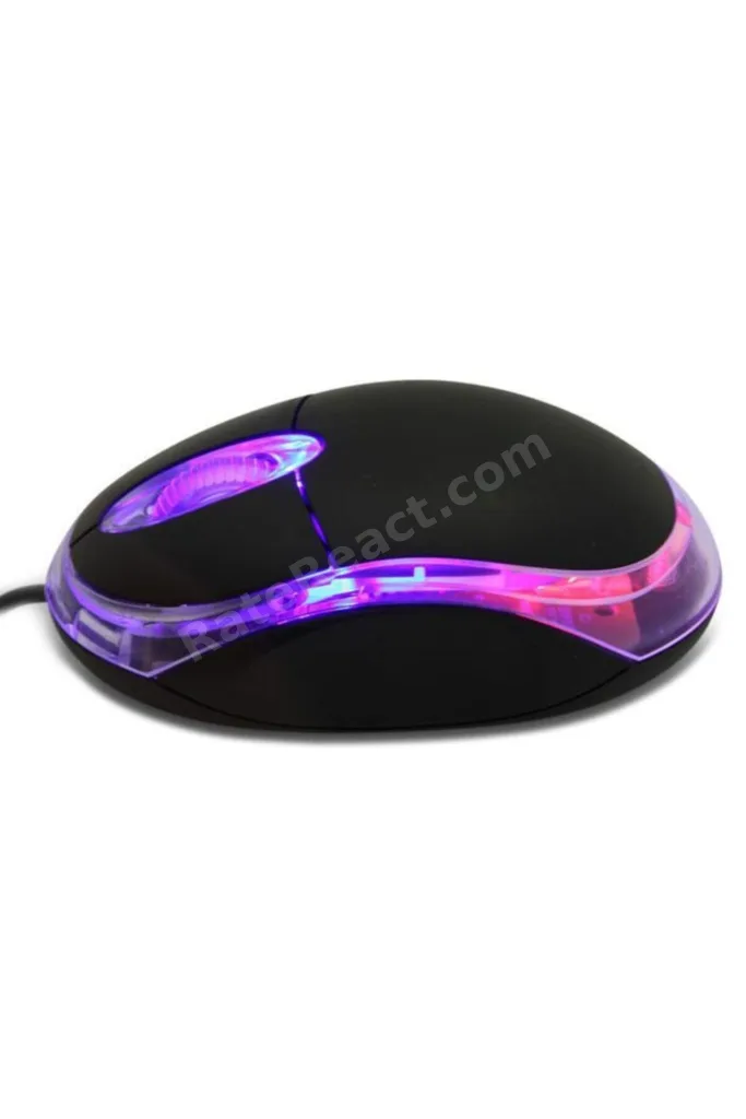 Km-6809 Usb Siyah Işıklı Optik Mouse
