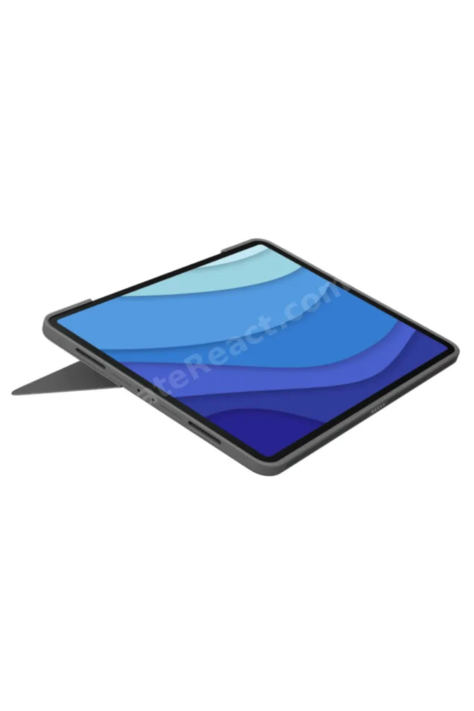 Combo Touch 12.9" iPad Pro 5. ve 6. Nesil ile Uyumlu Çok Yönlü Türkçe Klavyeli Kılıf, Gri 920-010186