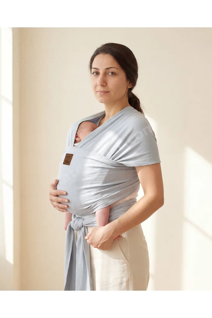 Bebek Taşıma Şalı Baby Sling Wrap %100 Pamuk Yenidoğan Ergonomik Taşıyıcı