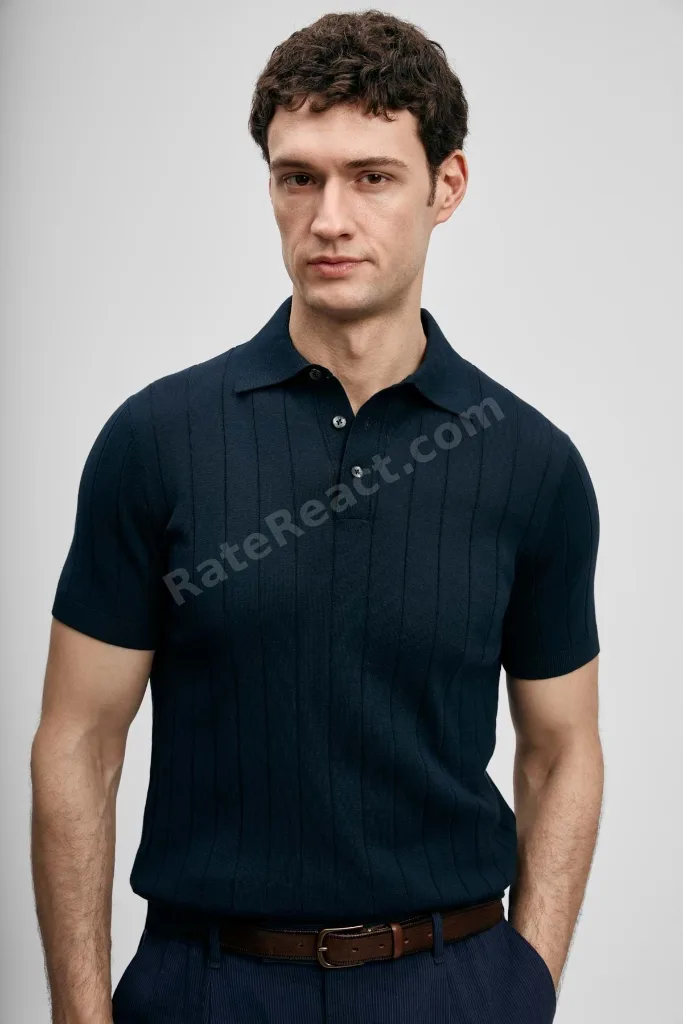 111090137 Bold Erkek Pamuklu Tişört Erkek T-Shirt LACİVERT
