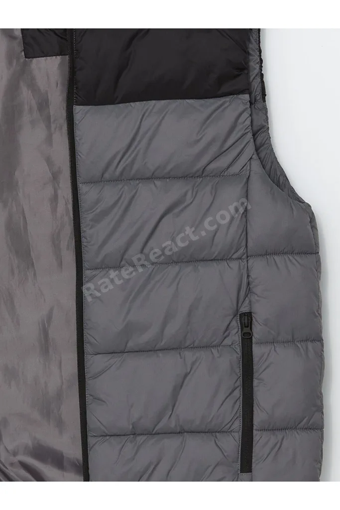 Timeless Clothing & Zamansız Seçimler Dar Kalıp Hakim Roba Yaka Erkek Şişme Yelek