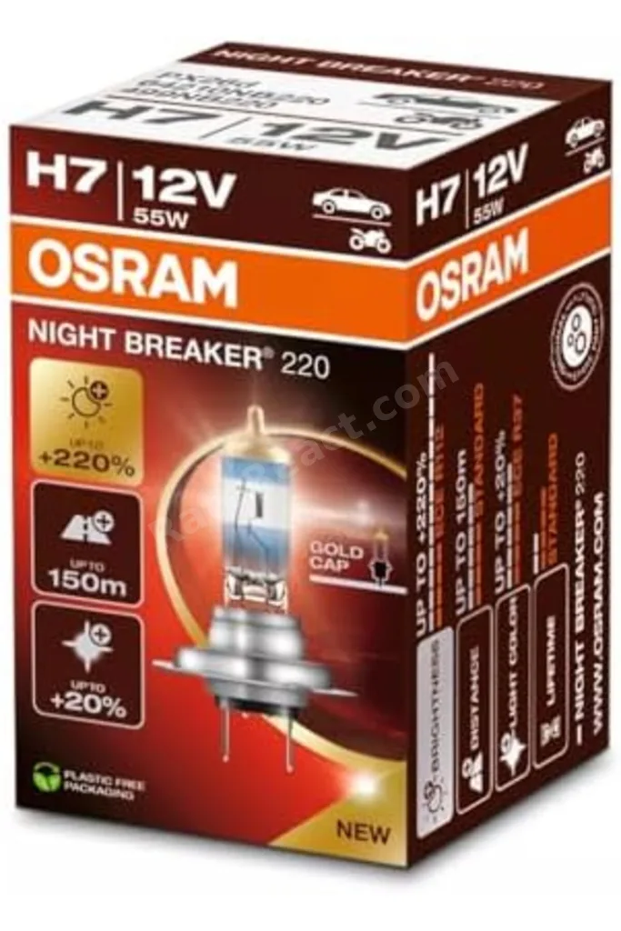 TTKTEKNOLOJİ Ampul H7 55W 12V Px26D 10X10X1 1A Night Breaker - OSR 64210NB220 TTKTEKNOLOJİ 2026 3955