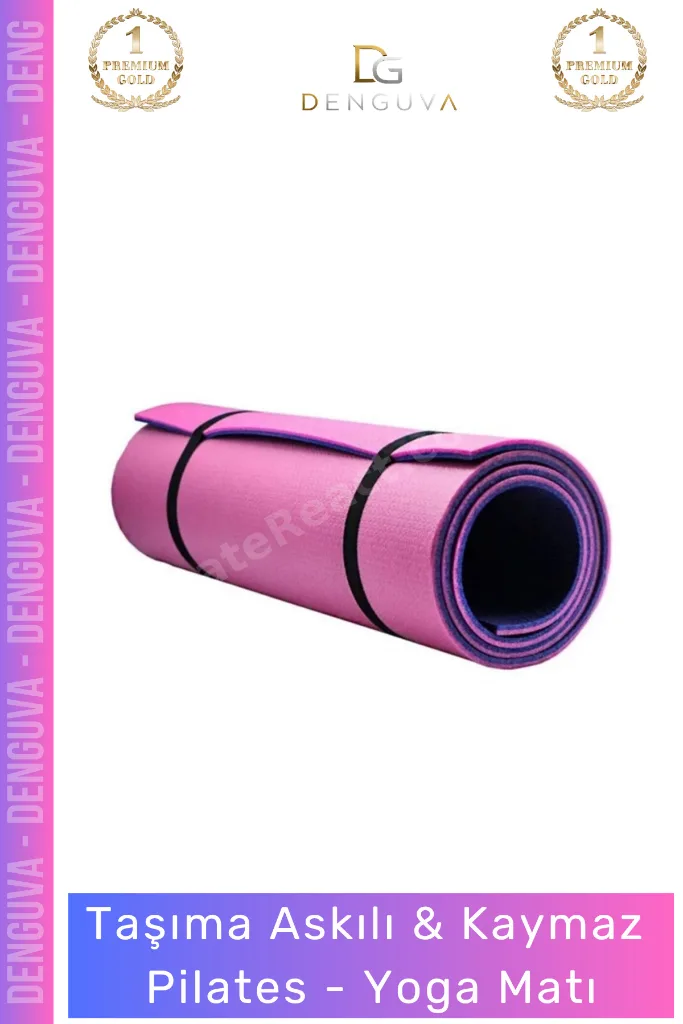 #YogaMİnderi Taşıma Askılı Dayanıklı Konfor Kamp Pilates Fitness Meditasyon Minderi 65mm Mat