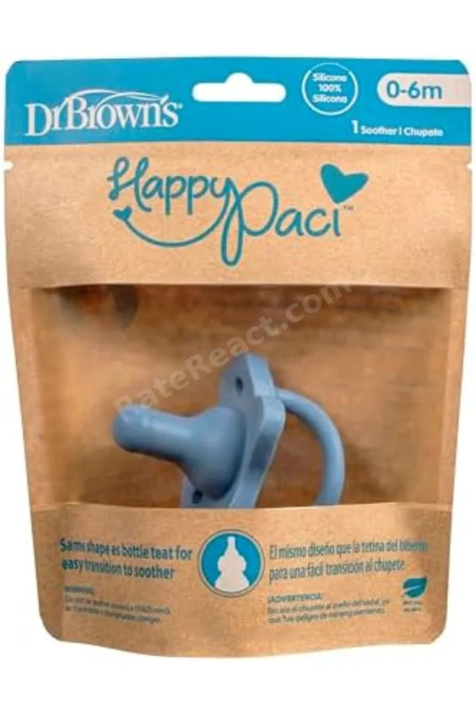 TTKTEKNOLOJİ Dr. Brown's HappyPaci Silikon Emzik 0-6m, Mavi, Tekli Paket TTKTEKNOLOJİ 2026 395519