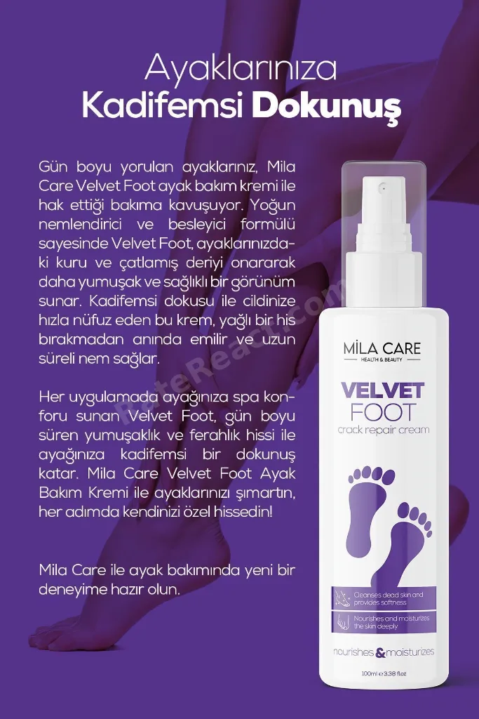 Velvet Foot Topuk Çatlak ve Ayak Bakım Kremi 100ml