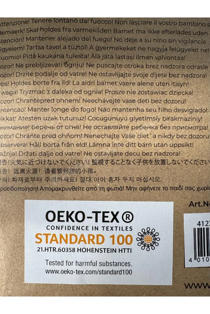 %100 PAMUK Pudra Pembesi Bebek Oyun Minderi, Yıkanabilir Elyaf Dolgulu 75x95 Cm Yıldız Desenli