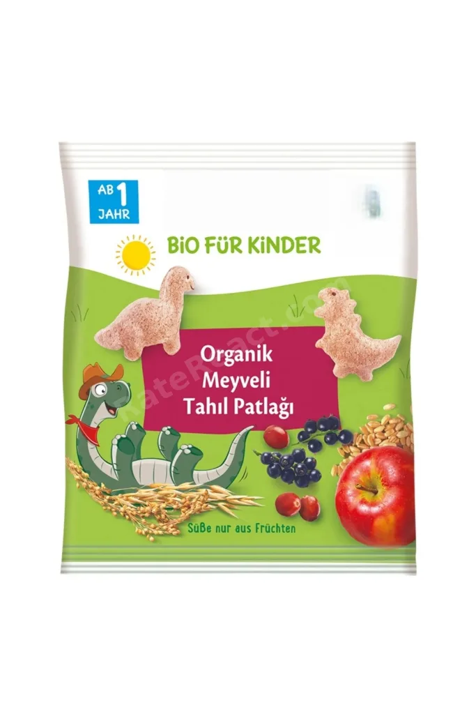 Mey İthalat® Organik Meyveli Tahıl Patlağı 30 Gr