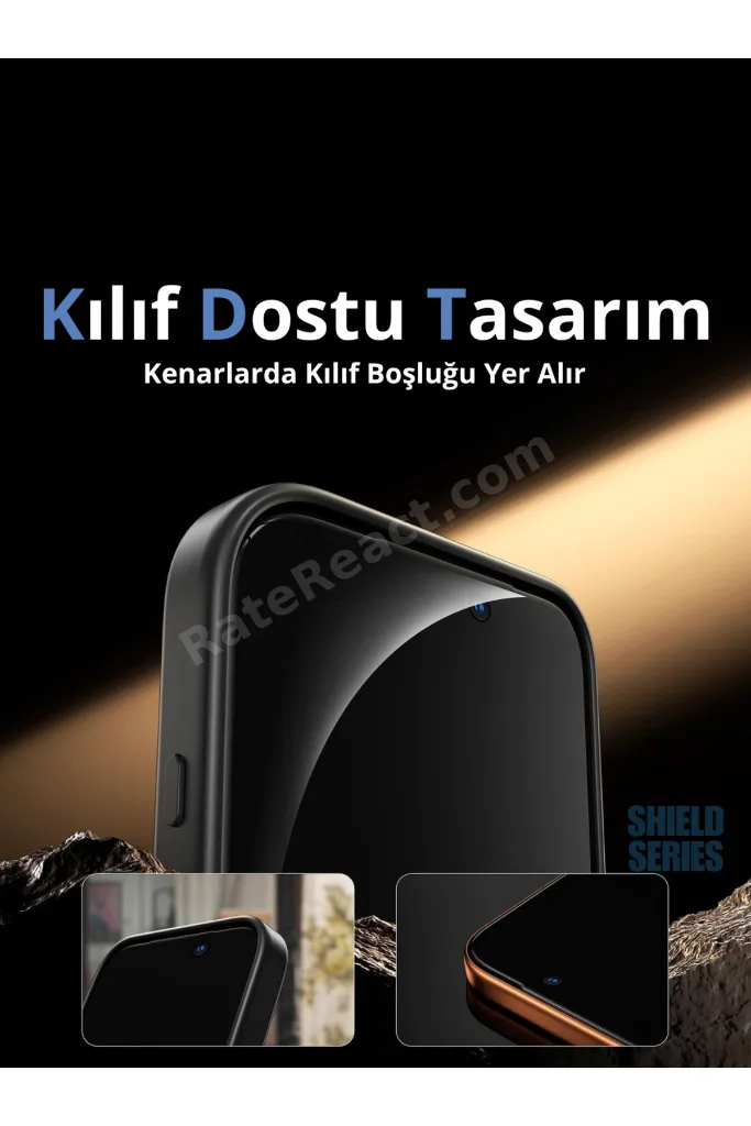 [Shield Hayalet] iPhone 17 Pro Uyumlu Hayalet ESD Anti-Statik Temperli Cam Ekran Koruyucu