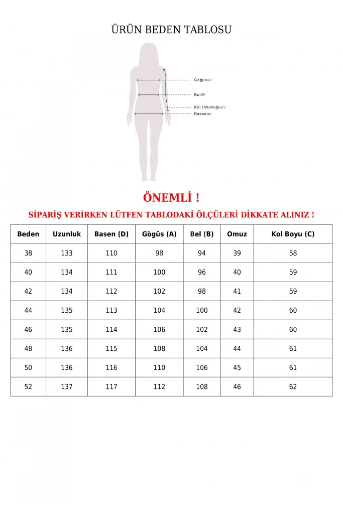 çift Düğmeli Kemerli Trençkot