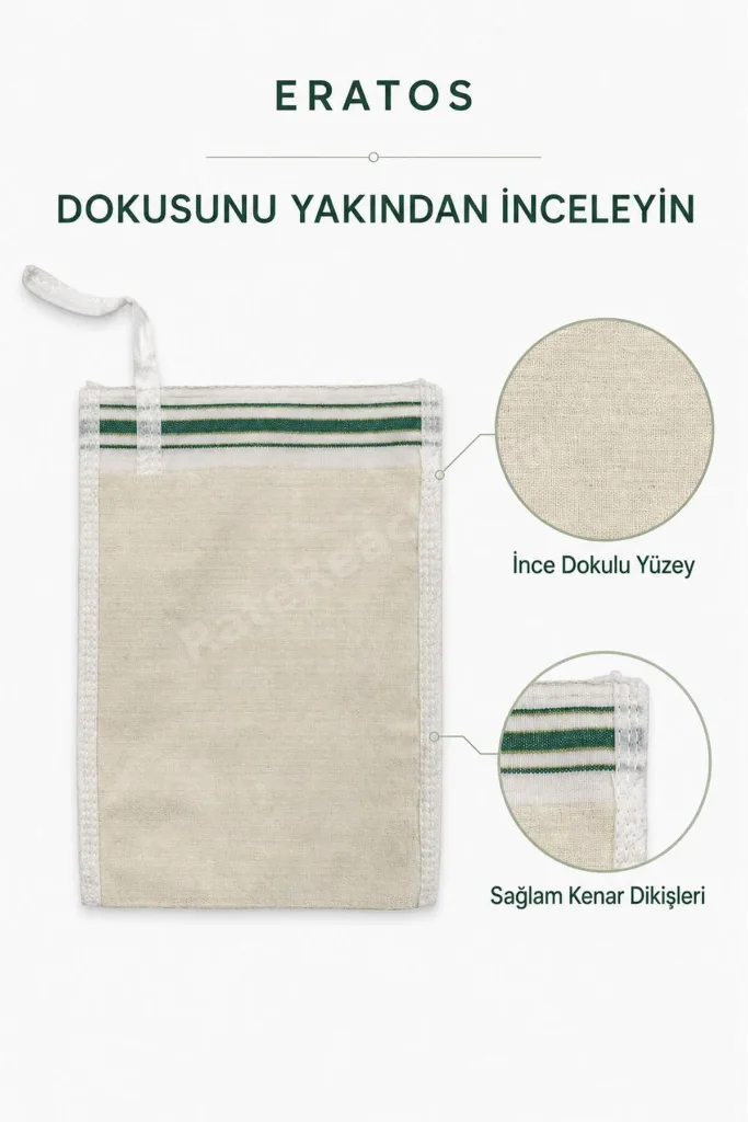 Orta - Sert Hamam Kesesi | Vücut ve Banyo Kesesi | Peeling Kesesi | Geleneksel Türk Hamam Kesesi