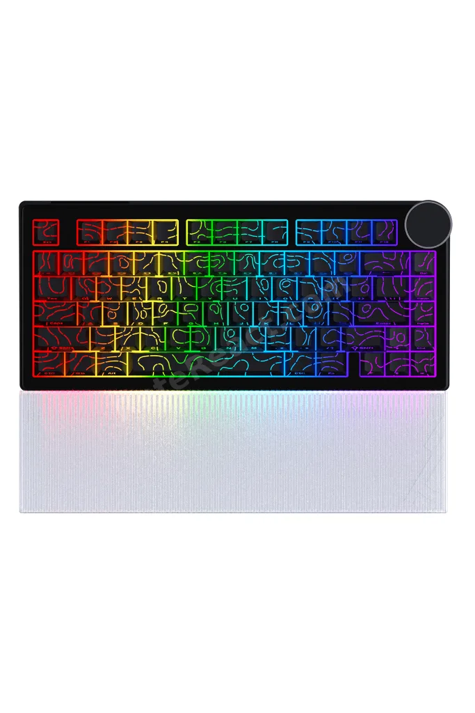 AK820 V2 Manyetik Switch Kablolu Oyuncu Klavyesi 8000Hz Rapid Trigger RGB - Yarı Saydam Bilek Desteği