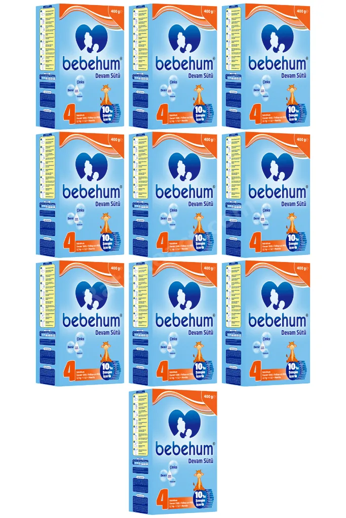 4 Numara Devam Sütü 12 Ay+ 400 gr x 10 Adet