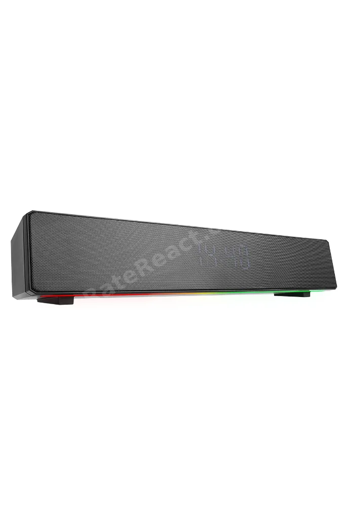 MD-SBT27 Siyah 10W 2400mAh BT,RGB,Alarm,Clock,TF Card Type-C,USB Soundbar Speaker