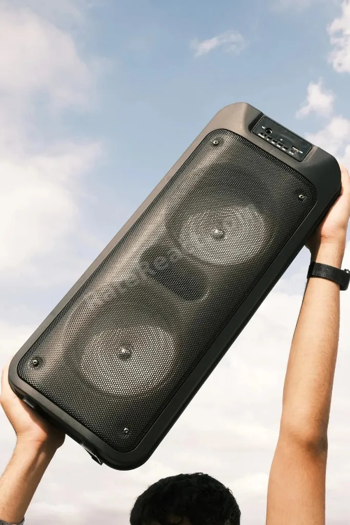 Ultra Büyük Çift Hoparlör Işıklı Mikrofonlu Fantastik Wireless Bluetooth Spaker Ses Topu