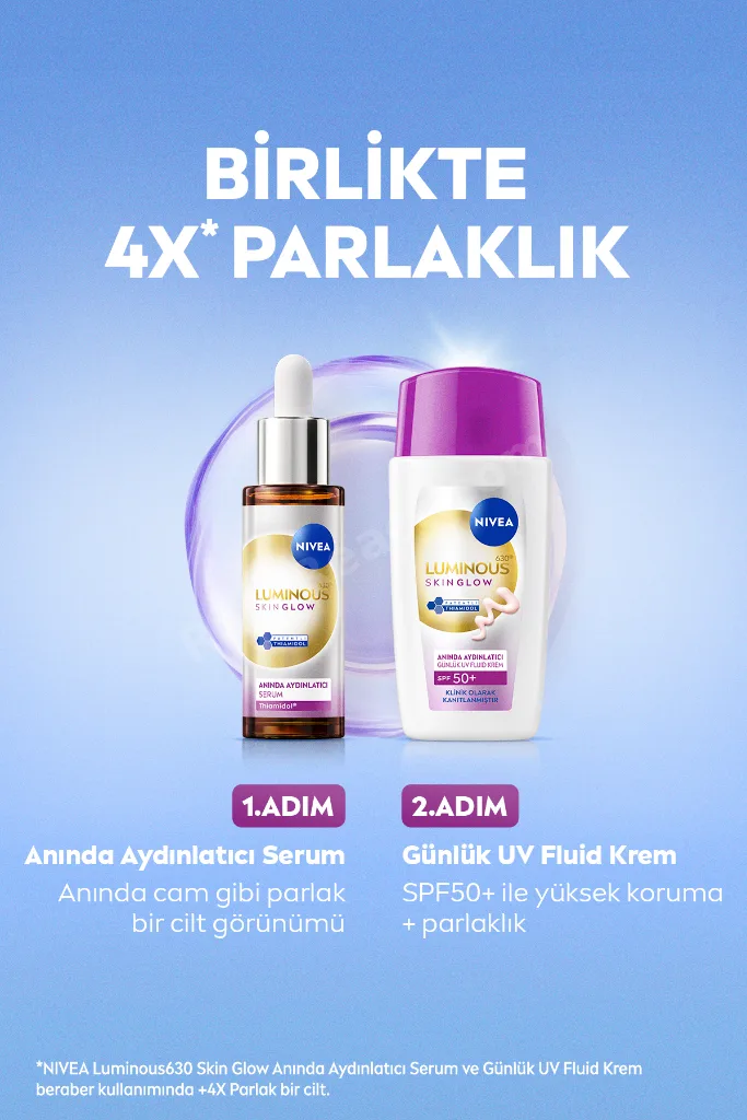 SPF50 Luminous630 Skin Glow Aydınlatıcı Yüz Güneş Kremi 40ml, Nemlendirici, Niasinamid, Thiamidol
