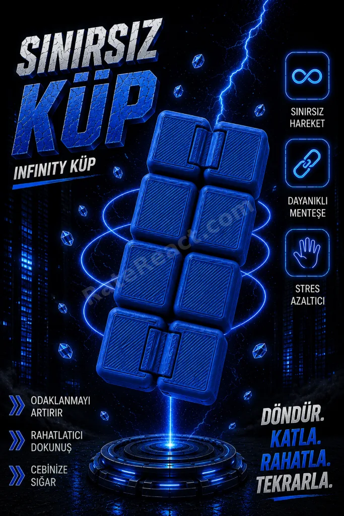 İnfinity Cube Sonsuz Küp Anti Stres Zeka Oyuncağı 3 Adet