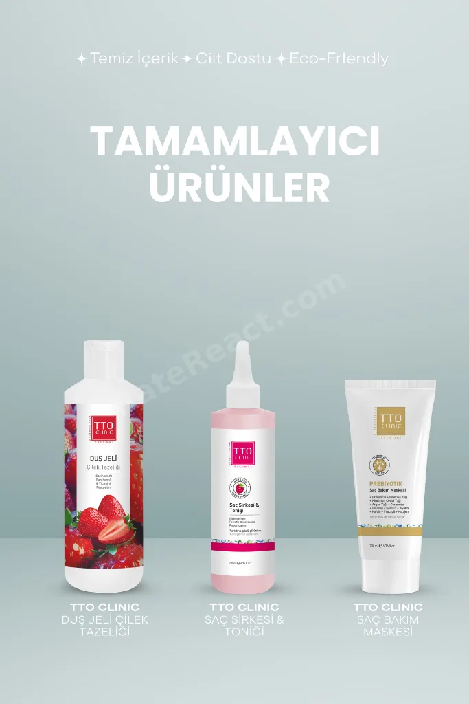Thermal Saç ve Vücut Şampuanı 500 ml Yeşil Çay Ağacı Yağı Kepek Pullanma Karşıtı Şampuan